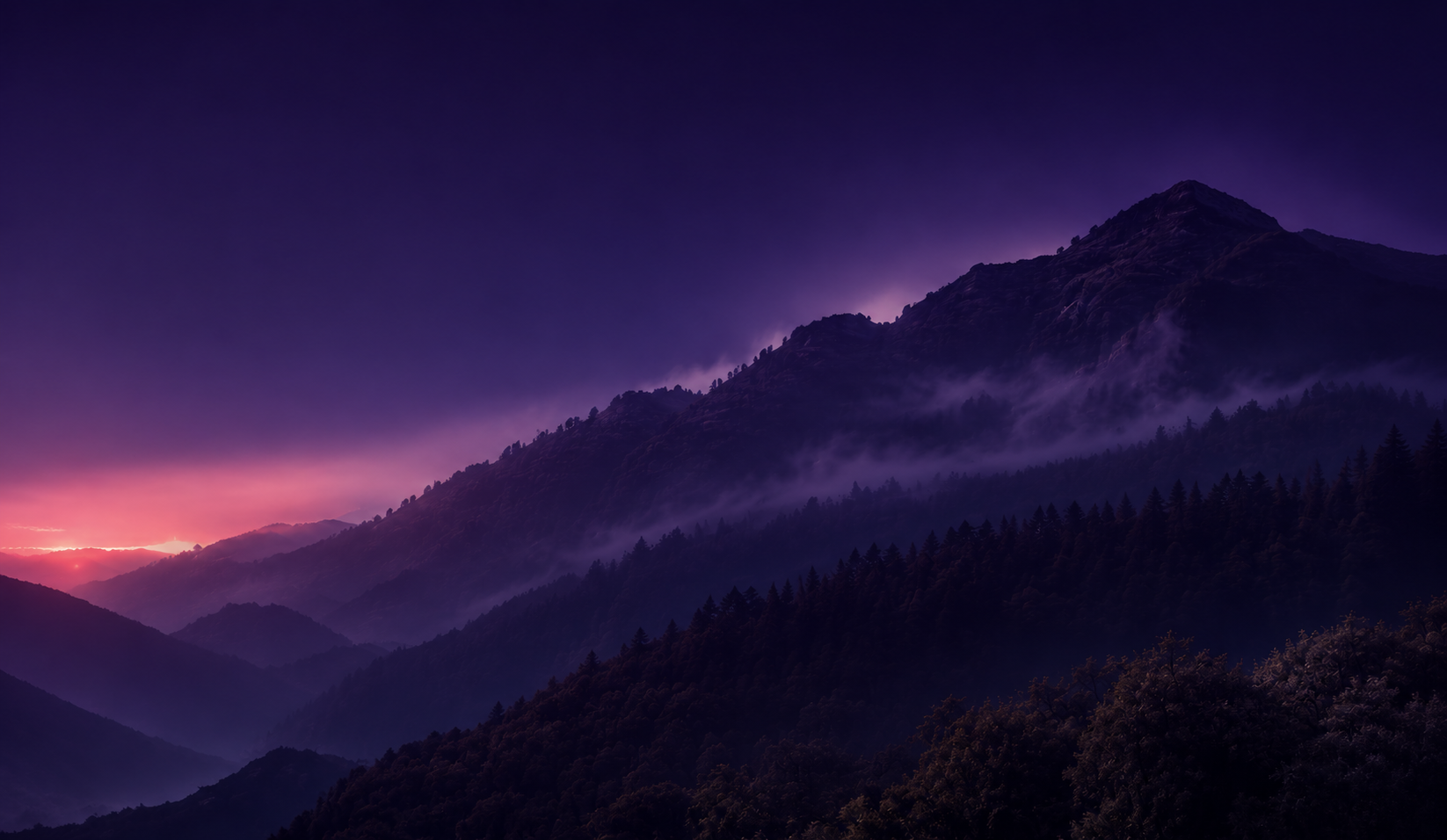 Cinematic mountain landscape from the world of Emergence